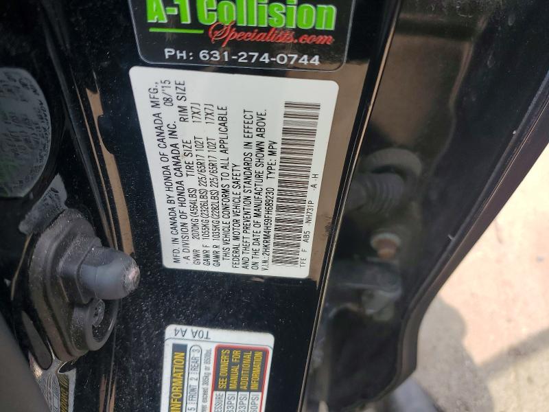 Продажа на аукционе авто 2015 Honda Cr-v, vin: 2HKRM4H59FH689230, номер лота: 63211376