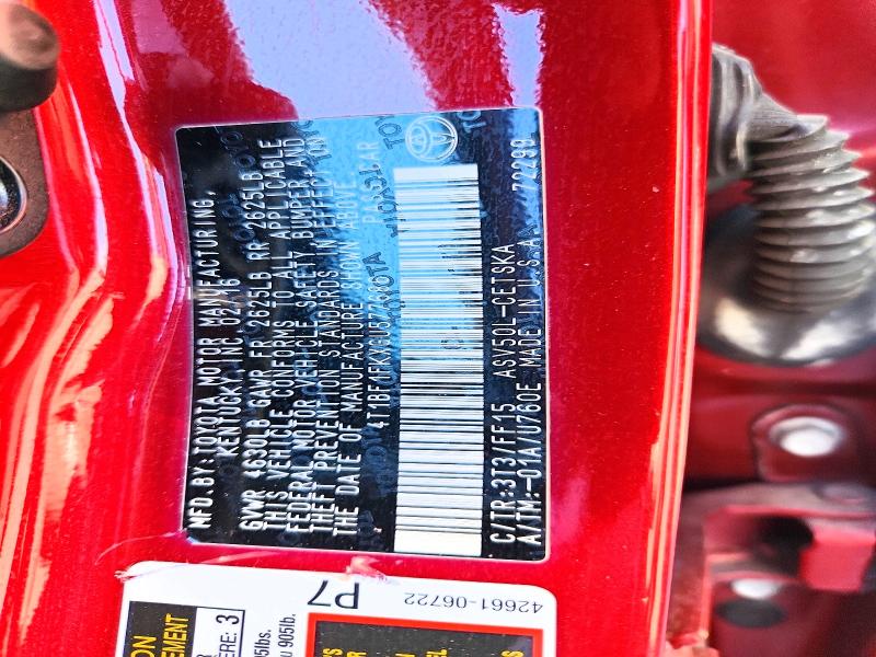 65863146 :رقم المزاد ، 4T1BF1FKXGU577686 vin ، 2016 Toyota Camry مزاد بيع