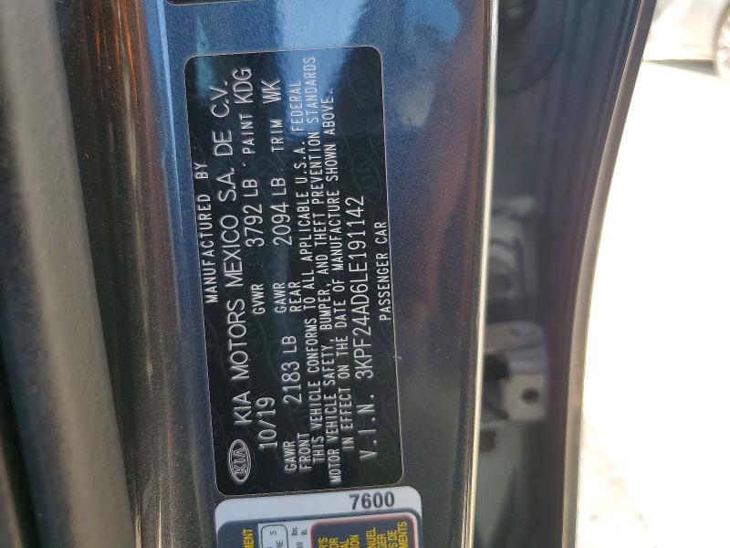 Aukcja sprzedaży 2020 Kia Forte, vin: 3KPF24AD6LE191142, numer aukcji: 66741386