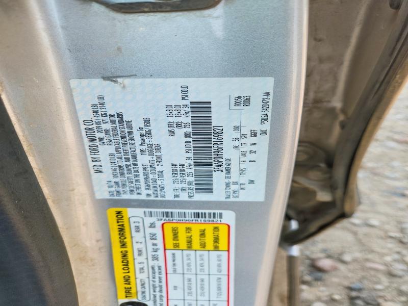 2015 Ford Fusion მანქანა იყიდება აუქციონზე, vin: 3FA6P0H96FR169821, აუქციონის ნომერი: 63865876