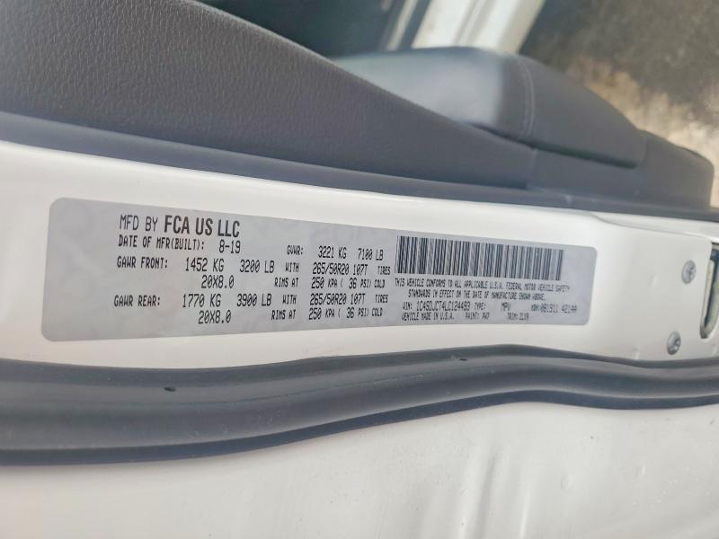 Aukcja sprzedaży 2020 Dodge Durango, vin: 1C4SDJCT4LC124493, numer aukcji: 65300446
