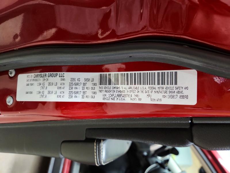 Продаж на аукціоні авто 2015 Jeep Cherokee, vin: 1C4PJLAB8FW597014, номер лоту: 64287736