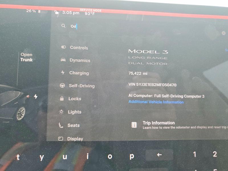 Aukcja sprzedaży 2021 Tesla Model 3, vin: 5YJ3E1EB2MF050470, numer aukcji: 64006566