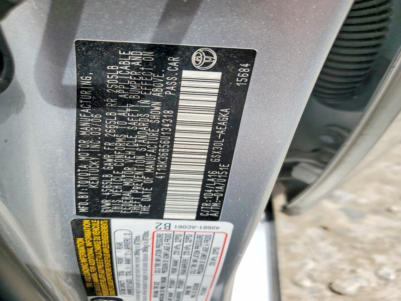 2006 Toyota Avalon მანქანა იყიდება აუქციონზე, vin: 4T1BK36B56U134318, აუქციონის ნომერი: 63874186