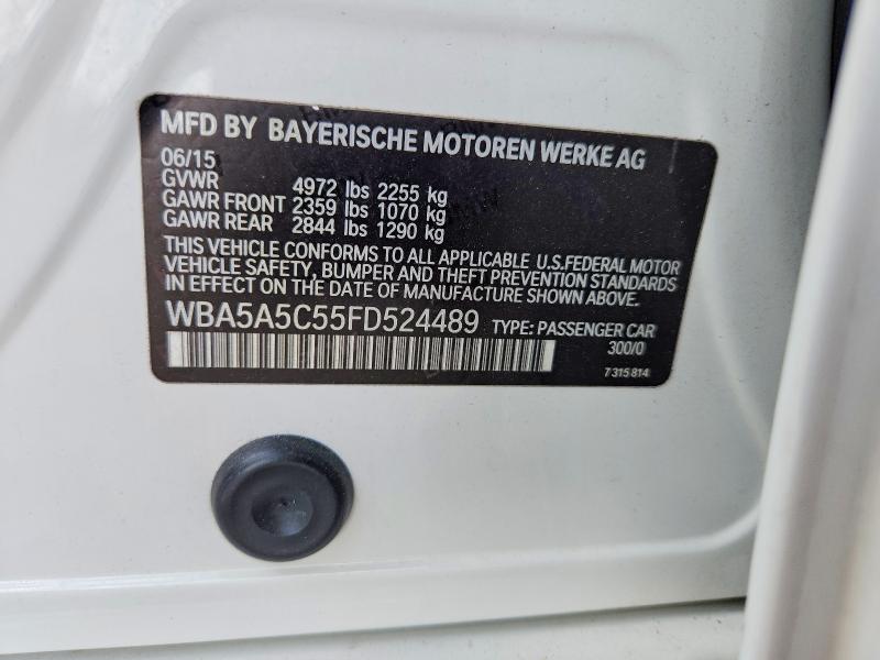 Aukcja sprzedaży 2015 Bmw 528, vin: WBA5A5C55FD524489, numer aukcji: 65136356