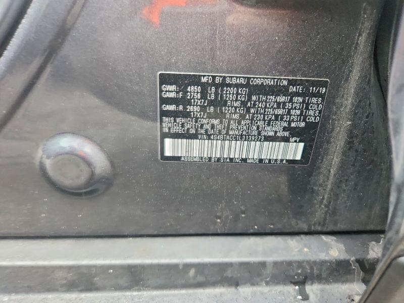 66168486 :رقم المزاد ، 4S4BTACC1L3139273 vin ، 2020 Subaru Outback مزاد بيع