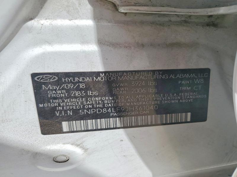 Aukcja sprzedaży 2018 Hyundai Elantra, vin: 5NPD84LF9JH361040, numer aukcji: 64133186