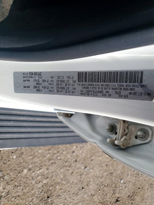 64158656 :رقم المزاد ، 1C6SRFHT8LN160495 vin ، 2020 Ram 1500 مزاد بيع