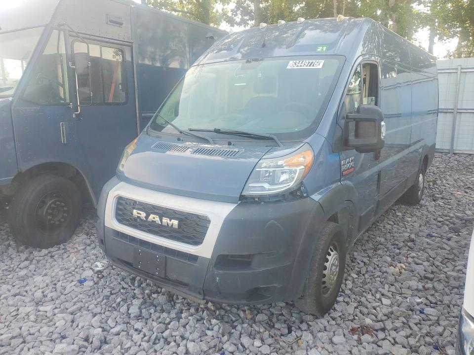 2021 Ram Promaster 3500 მანქანა იყიდება აუქციონზე, vin: 3C6FRVJG6ME501021, აუქციონის ნომერი: 63449776