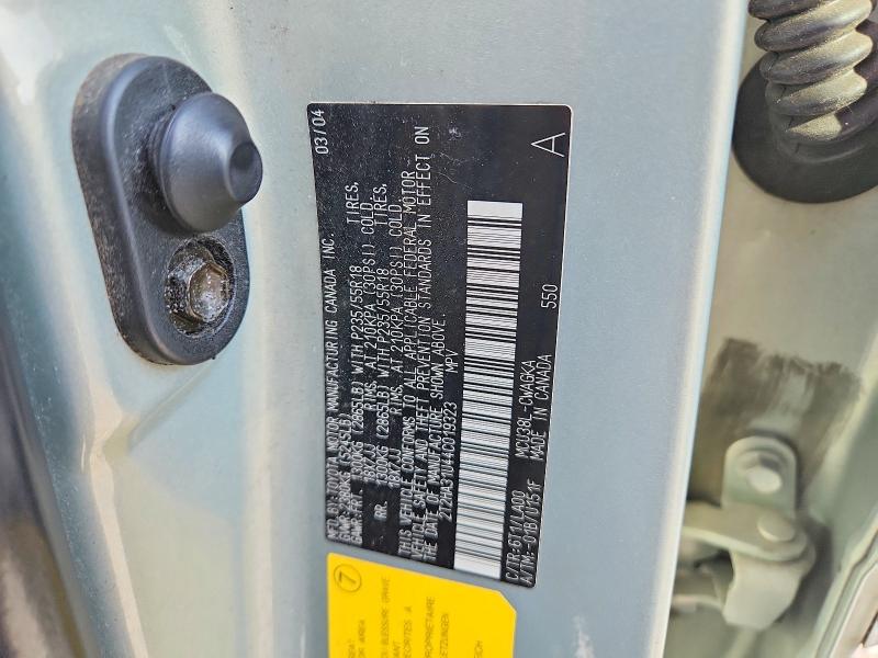 2004 Lexus Rx მანქანა იყიდება აუქციონზე, vin: 2T2HA31U44C019323, აუქციონის ნომერი: 66088506