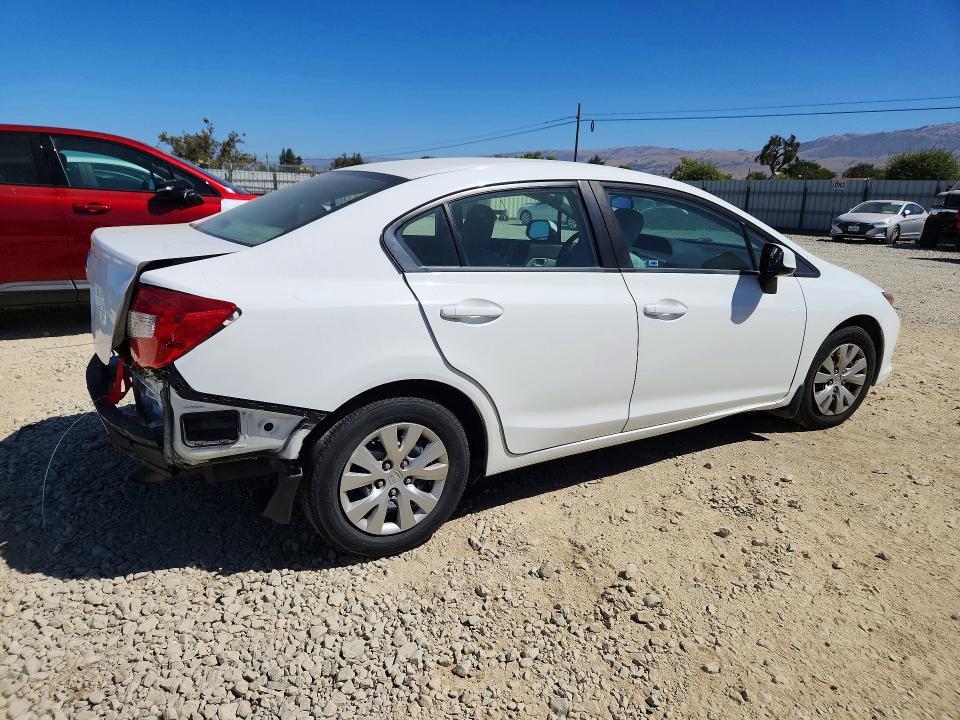 Продаж на аукціоні авто 2012 Honda Civic, vin: 2HGFB2F56CH598342, номер лоту: 63639666