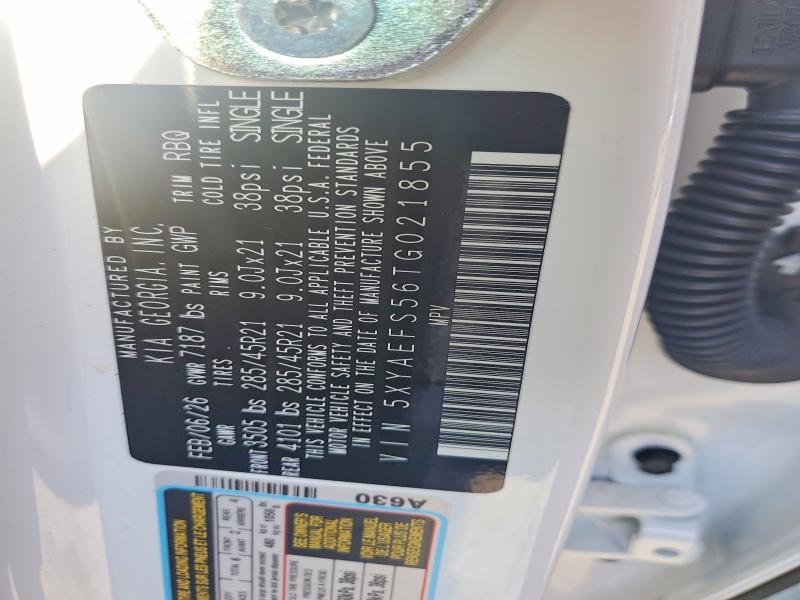 Aukcja sprzedaży 2026 Kia Ev9, vin: 5XYAEFS56TG021855, numer aukcji: 64328116