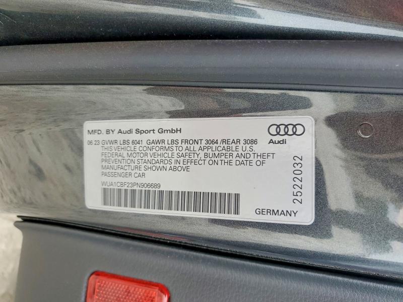 Aukcja sprzedaży 2023 Audi Rs6, vin: WUA1CBF23PN906689, numer aukcji: 66047596