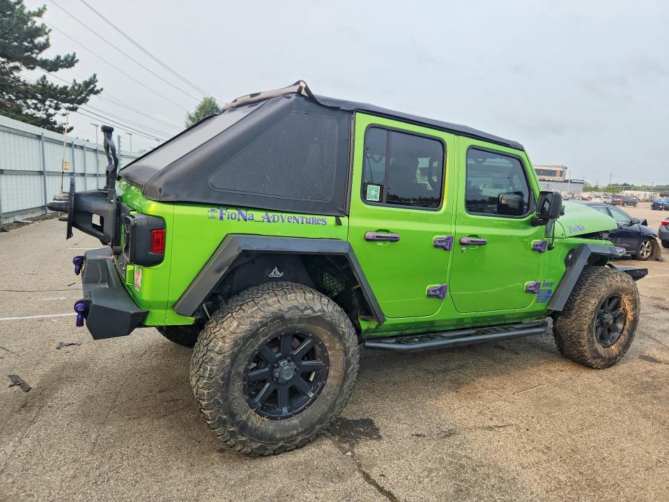 63793016 :رقم المزاد ، 1C4HJXDG6JW317067 vin ، 2018 Jeep Wrangler Unlimited مزاد بيع