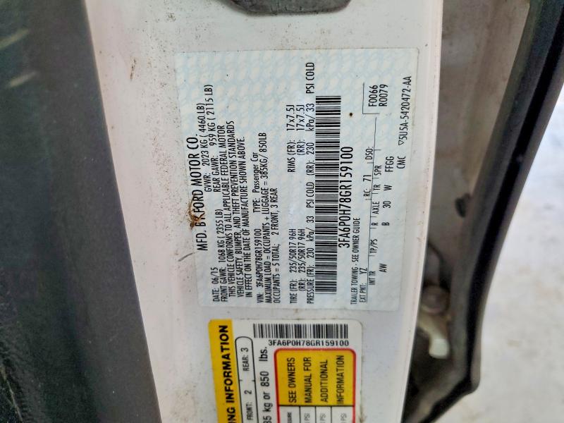 Aukcja sprzedaży 2016 Ford Fusion, vin: 3FA6P0H78GR159100, numer aukcji: 65317306