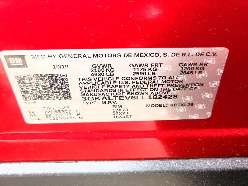 Aukcja sprzedaży 2020 Gmc Terrain, vin: 3GKALTEV6LL182428, numer aukcji: 66584826