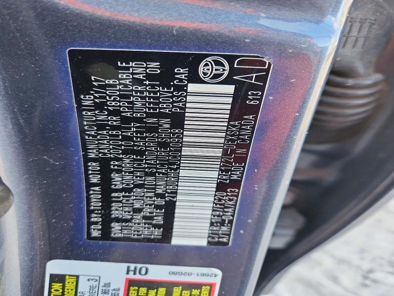 2018 Toyota Corolla მანქანა იყიდება აუქციონზე, vin: 2T1BURHE4JC010958, აუქციონის ნომერი: 66453666