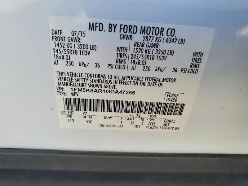 Продажа на аукционе авто 2016 Ford Explorer, vin: 1FM5K8AR1GGA47255, номер лота: 65723546