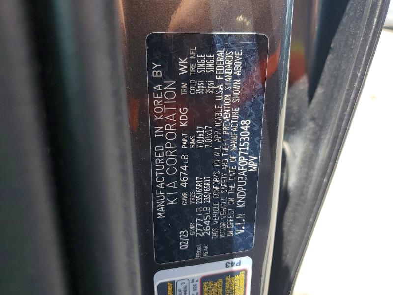 Aukcja sprzedaży 2023 Kia Sportage, vin: KNDPU3AF0P7153048, numer aukcji: 64946366