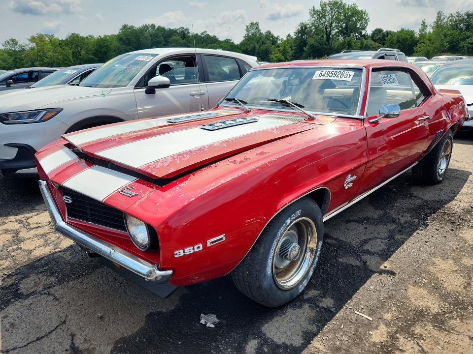 64959286 :رقم المزاد ، 124379N690790 vin ، 1969 Chevrolet Camaro مزاد بيع