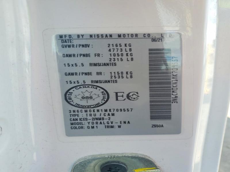 Aukcja sprzedaży 2021 Nissan Nv200, vin: 3N6CM0KN1MK709557, numer aukcji: 64647916