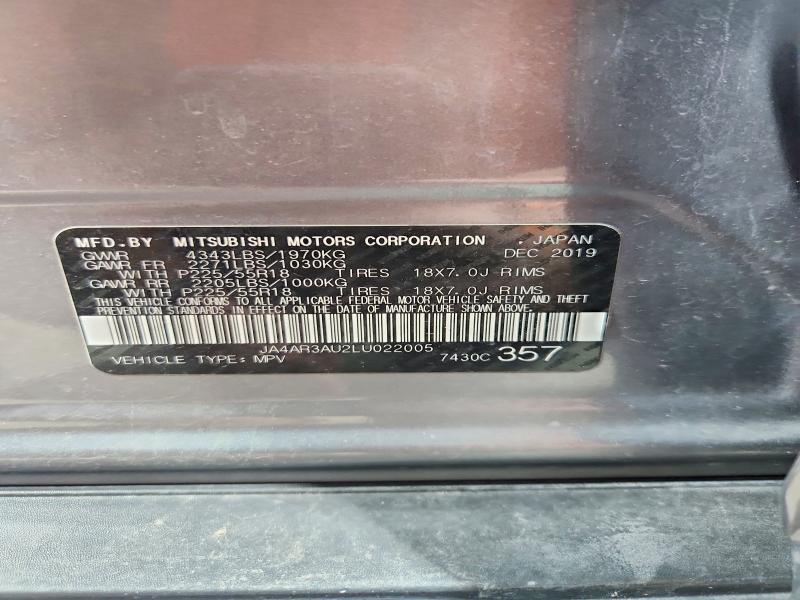Aukcja sprzedaży 2020 Mitsubishi Outlander Sport, vin: JA4AR3AU2LU022005, numer aukcji: 67299376