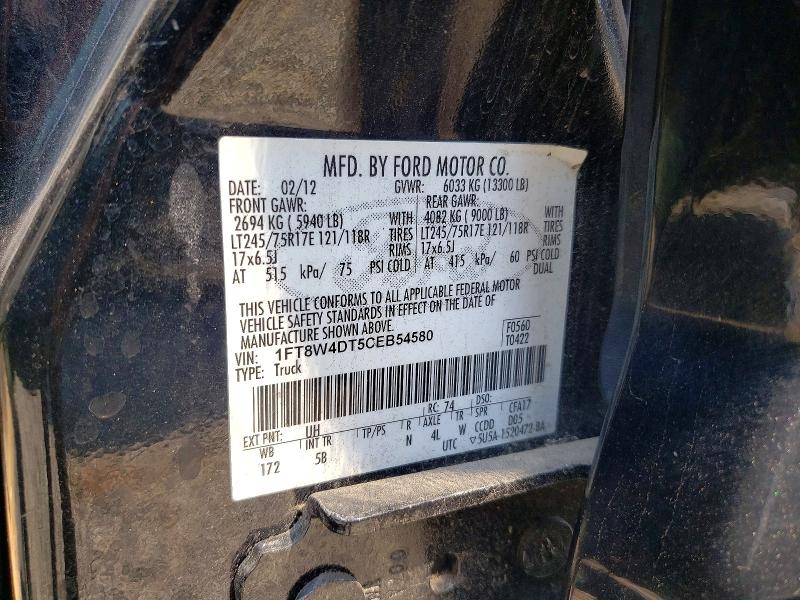 Продаж на аукціоні авто 2012 Ford F450, vin: 1FT8W4DT5CEB54580, номер лоту: 64771706