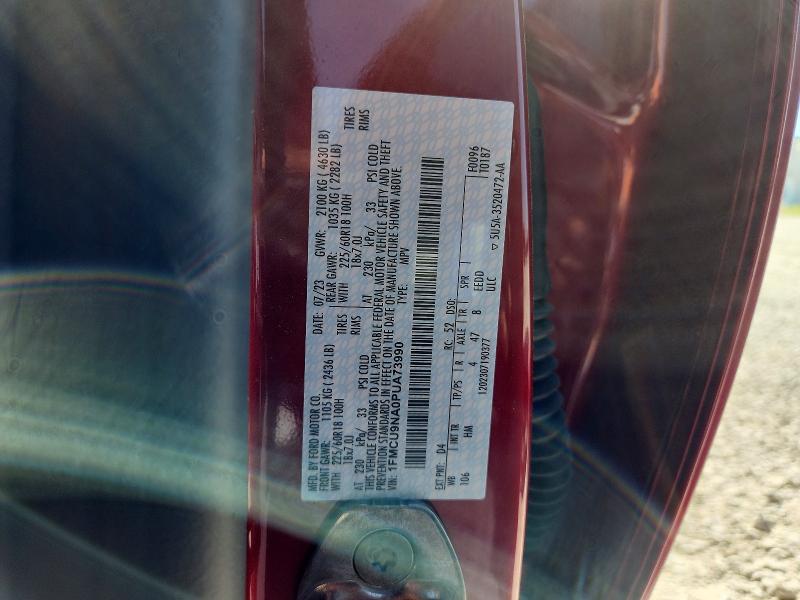 63384106 :رقم المزاد ، 1FMCU9NA0PUA73990 vin ، 2023 Ford Escape مزاد بيع