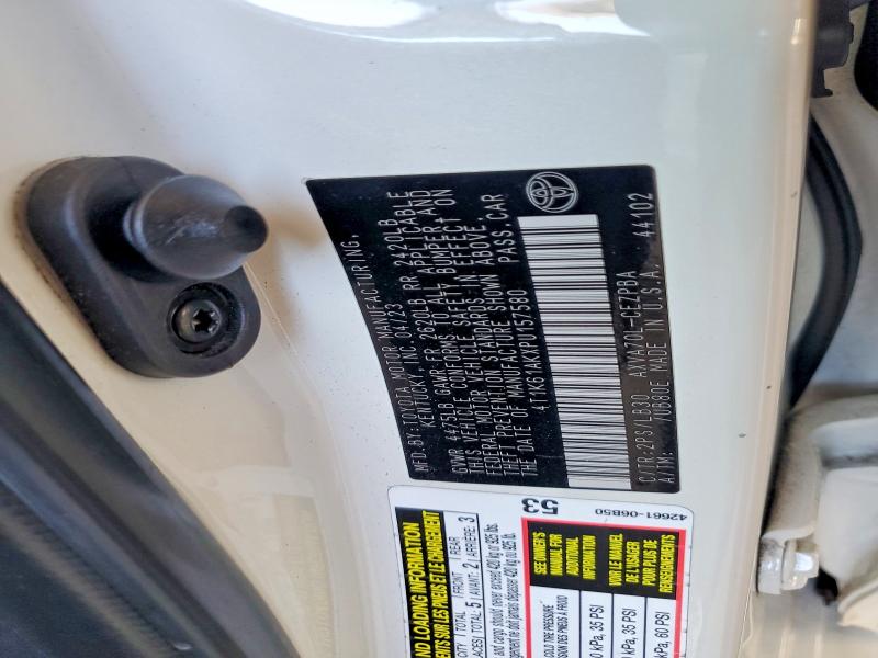 2023 Toyota Camry მანქანა იყიდება აუქციონზე, vin: 4T1K61AKXPU157580, აუქციონის ნომერი: 63308156