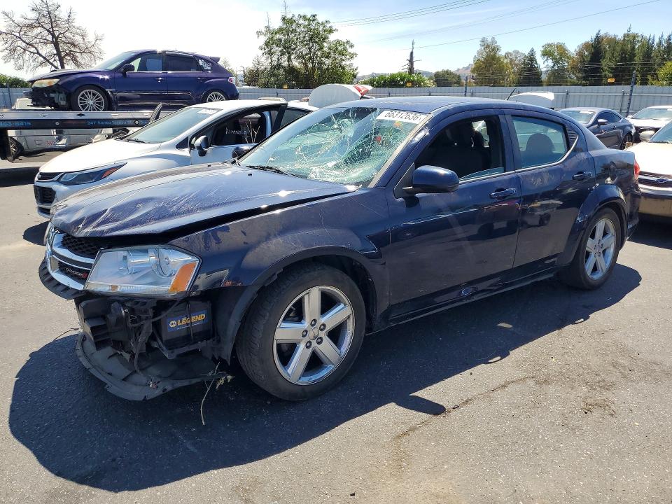 66312636 :رقم المزاد ، 1C3CDZCB8DN660741 vin ، 2013 Dodge Avenger مزاد بيع