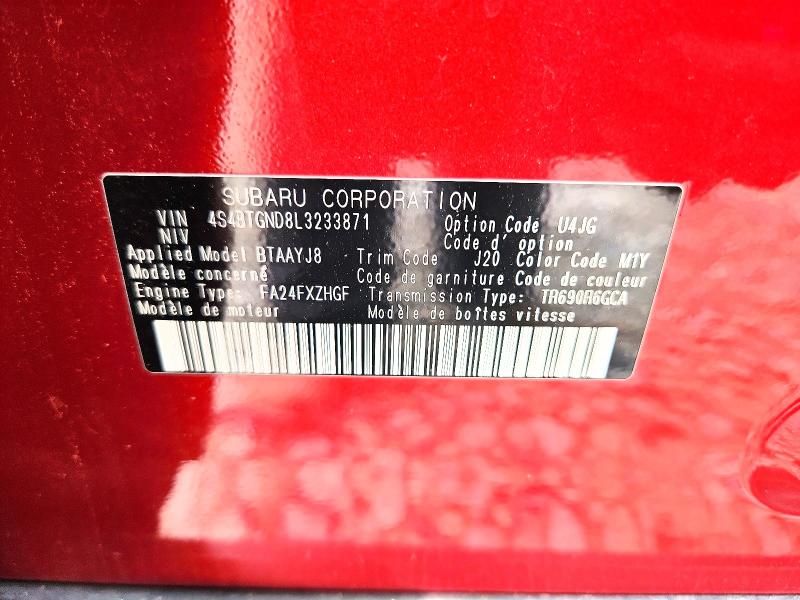 Продажа на аукционе авто 2020 Subaru Outback, vin: 4S4BTGND8L3233871, номер лота: 64049536