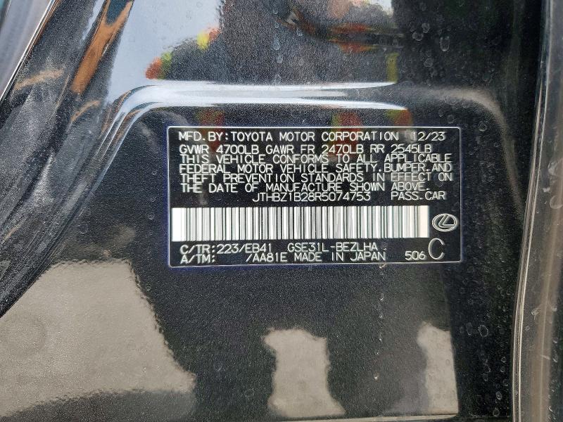 Aukcja sprzedaży 2024 Lexus Is 350, vin: JTHBZ1B28R5074753, numer aukcji: 64211626