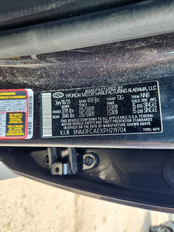 Aukcja sprzedaży 2023 Hyundai Tucson, vin: 5NMJFCAEXPH219704, numer aukcji: 66963636