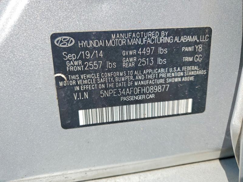 Aukcja sprzedaży 2015 Hyundai Sonata, vin: 5NPE34AF0FH089877, numer aukcji: 64291296