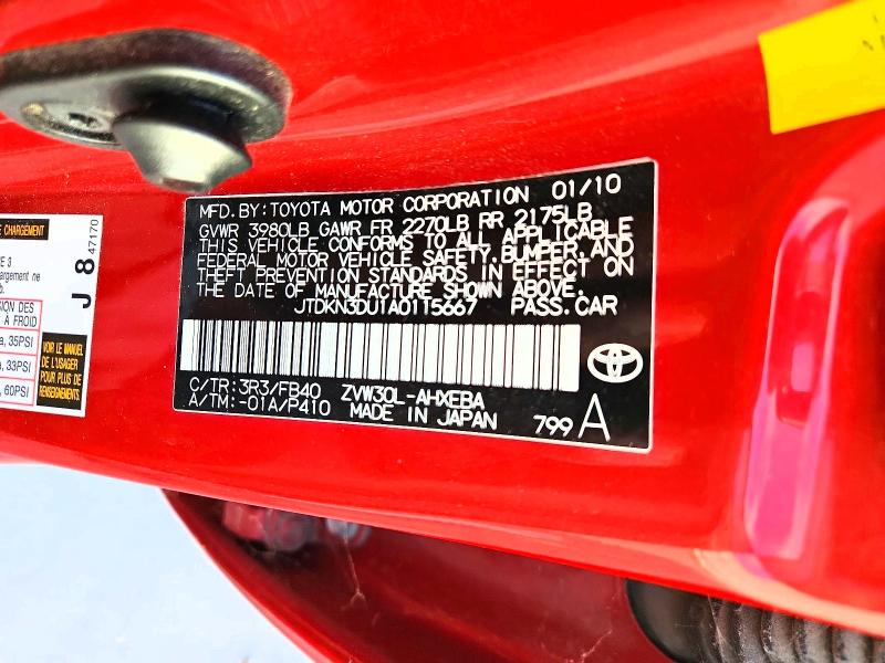 Aukcja sprzedaży 2010 Toyota Prius, vin: JTDKN3DU1A0115667, numer aukcji: 64310636
