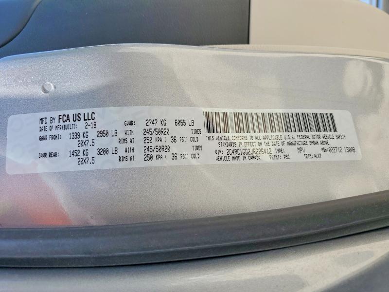 Продаж на аукціоні авто 2018 Chrysler Pacifica, vin: 2C4RC1GG2JR226412, номер лоту: 63520026