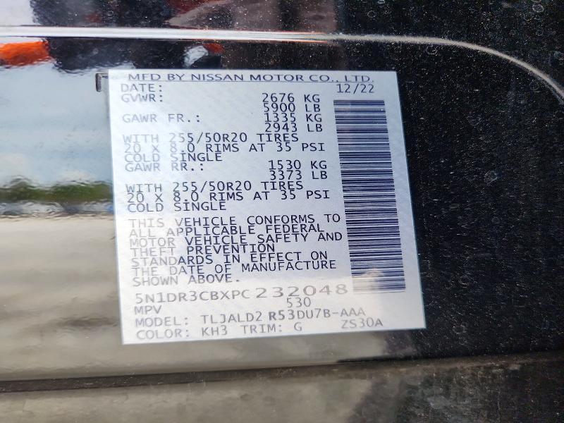 Aukcja sprzedaży 2023 Nissan Pathfinder, vin: 5N1DR3CBXPC232048, numer aukcji: 63894256