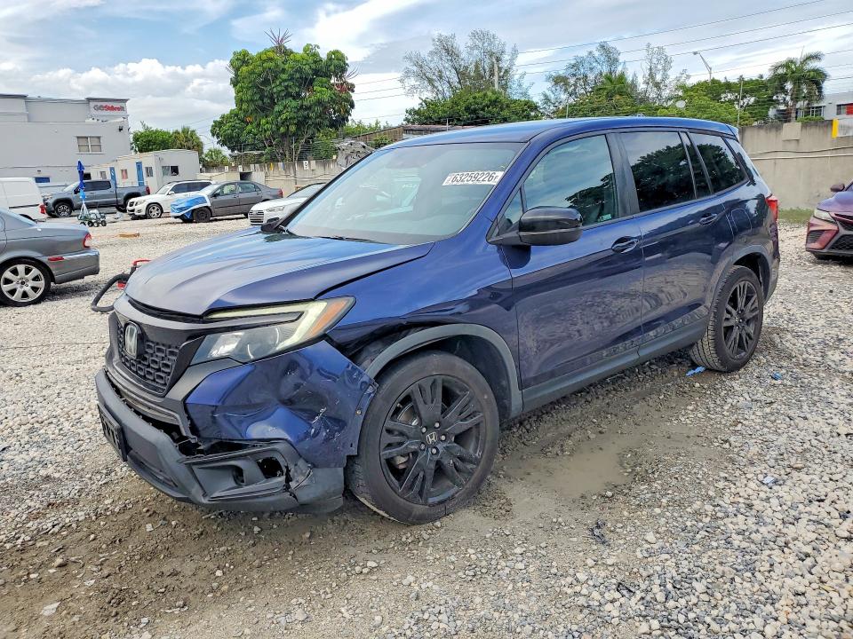 2019 Honda Passport მანქანა იყიდება აუქციონზე, vin: 5FNYF7H2XKB010927, აუქციონის ნომერი: 63259226