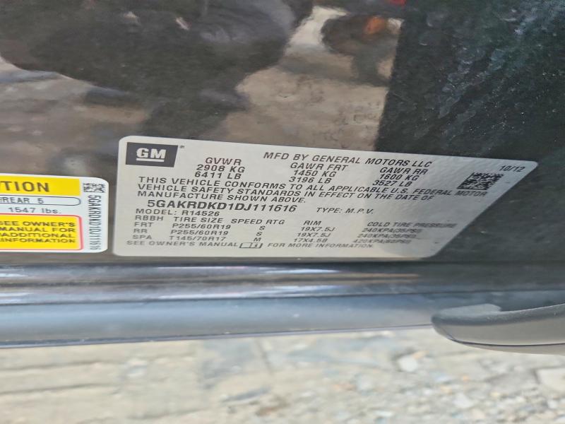 Aukcja sprzedaży 2013 Buick Enclave, vin: 5GAKRDKD1DJ111616, numer aukcji: 63741746