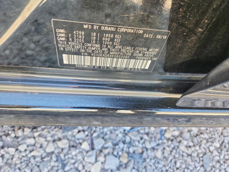 Aukcja sprzedaży 2019 Subaru Impreza, vin: 4S3GKAD64K3603080, numer aukcji: 65128766