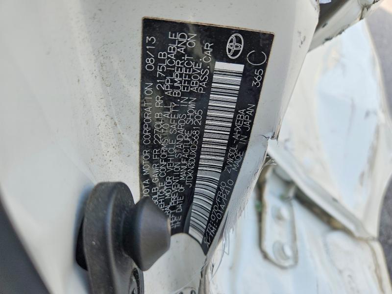 Продаж на аукціоні авто 2013 Toyota Prius, vin: JTDKN3DUXD5681205, номер лоту: 65812486
