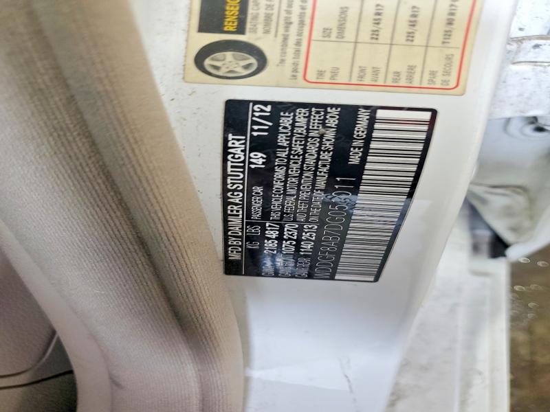 Aukcja sprzedaży 2013 Mercedes-benz C, vin: WDDGF8AB7DG051011, numer aukcji: 63540216