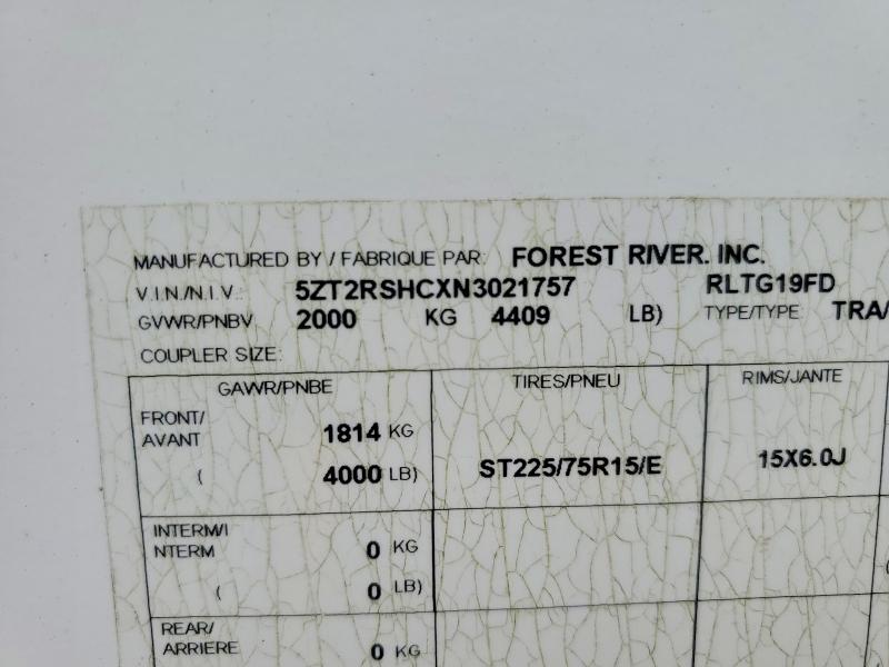 Продажа на аукционе авто 2022 Forest River Geo Pro, vin: 5ZT2RSHCXN3021757, номер лота: 66394916