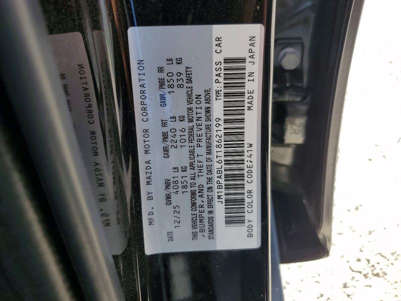 66013176 :رقم المزاد ، JM1BPABL6T1862199 vin ، 2026 Mazda 3 مزاد بيع
