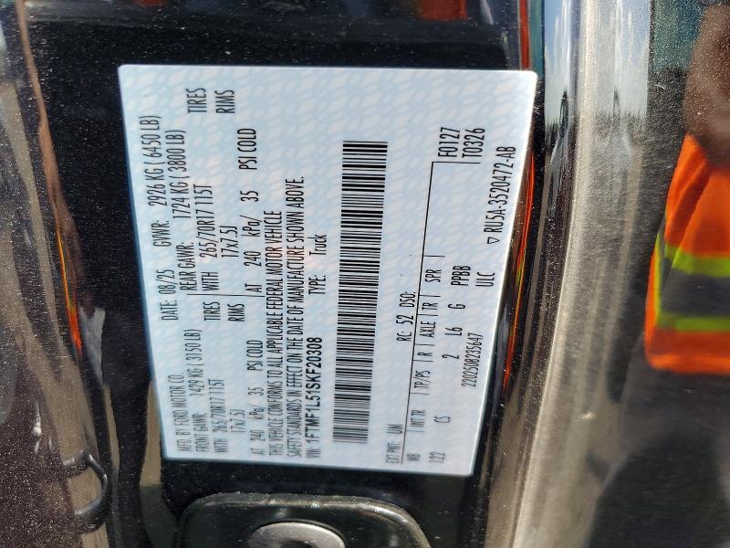 Aukcja sprzedaży 2025 Ford F150, vin: 1FTMF1L51SKF20308, numer aukcji: 65237296