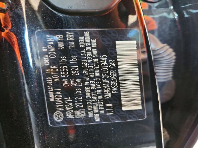 65395836 :رقم المزاد ، KMHGN4JF0FU019445 vin ، 2015 Hyundai Genesis مزاد بيع