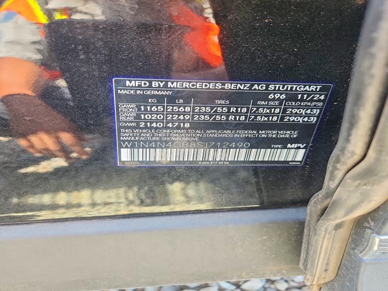 67057876 :رقم المزاد ، W1N4N4GB8SJ712490 vin ، 2025 Mercedes-benz Gla مزاد بيع