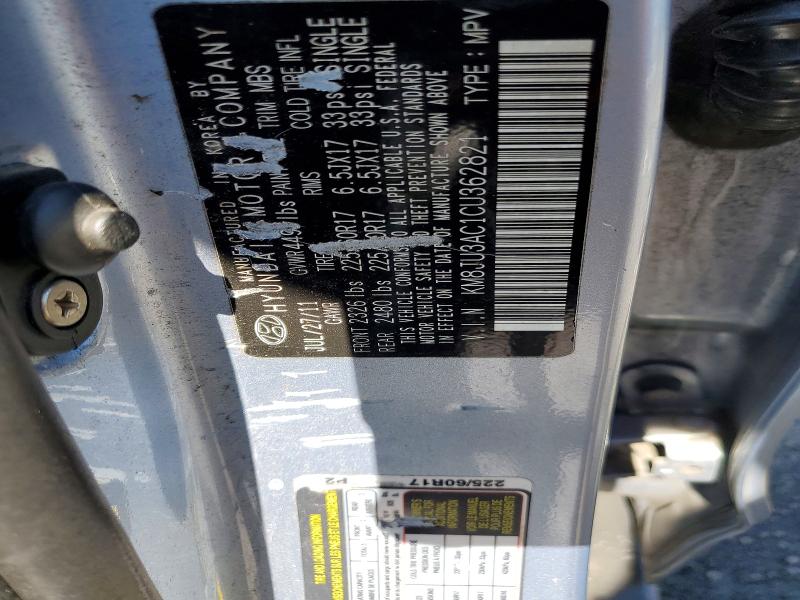 Aukcja sprzedaży 2012 Hyundai Tucson, vin: KM8JU3AC1CU362821, numer aukcji: 65368986