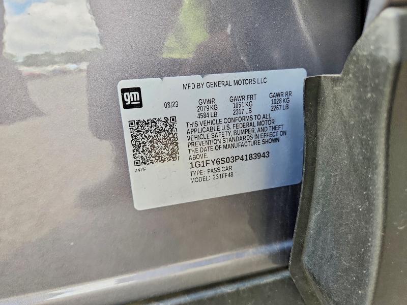 Продаж на аукціоні авто 2023 Chevrolet Bolt Euv, vin: 1G1FY6S03P4183943, номер лоту: 63993586