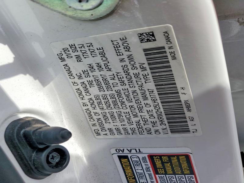 Aukcja sprzedaży 2020 Honda Cr-v, vin: 2HKRW2H25LH617747, numer aukcji: 66932756